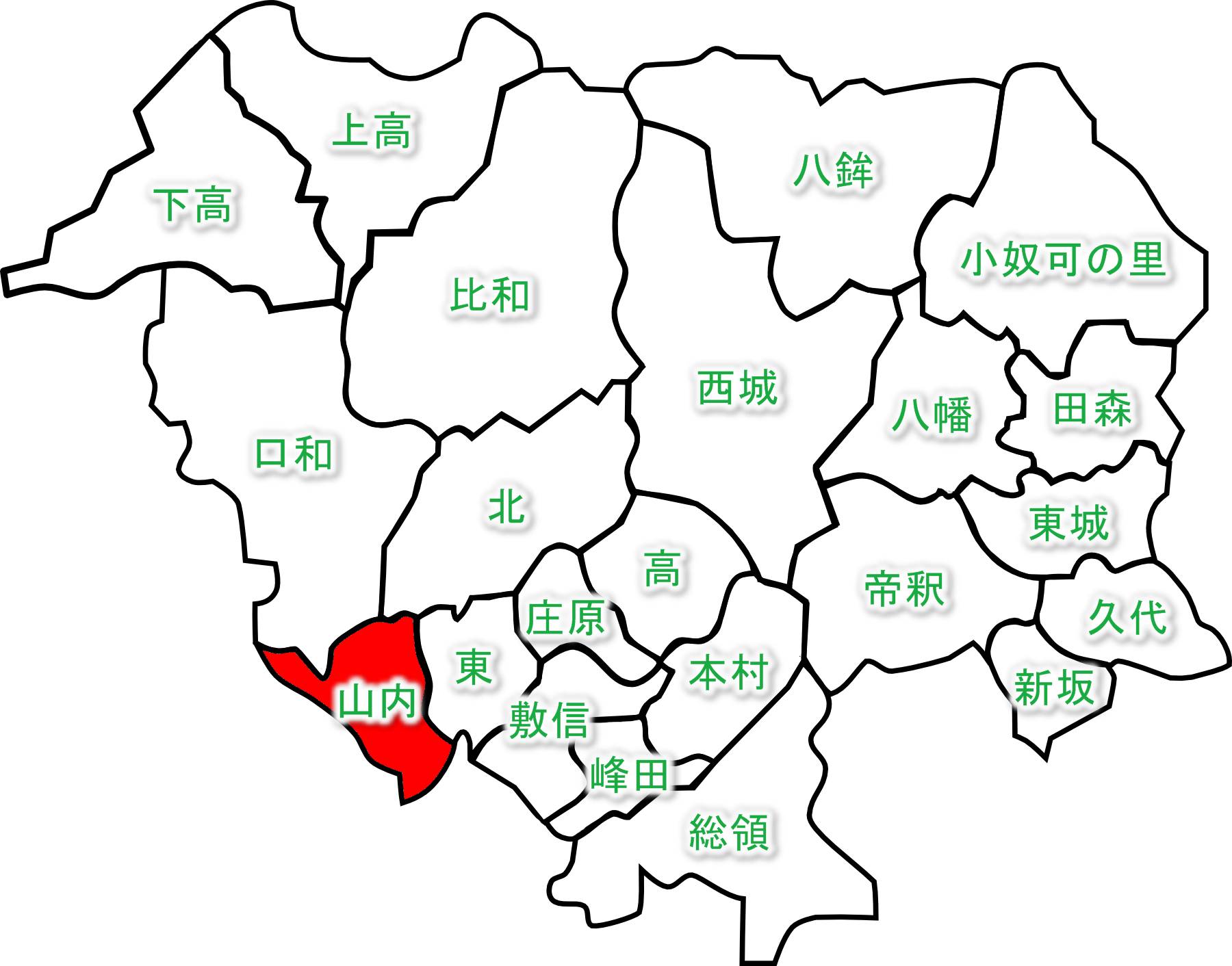 庄原市自治振興区連合会 振興区 地図素材 振興区 地図素材